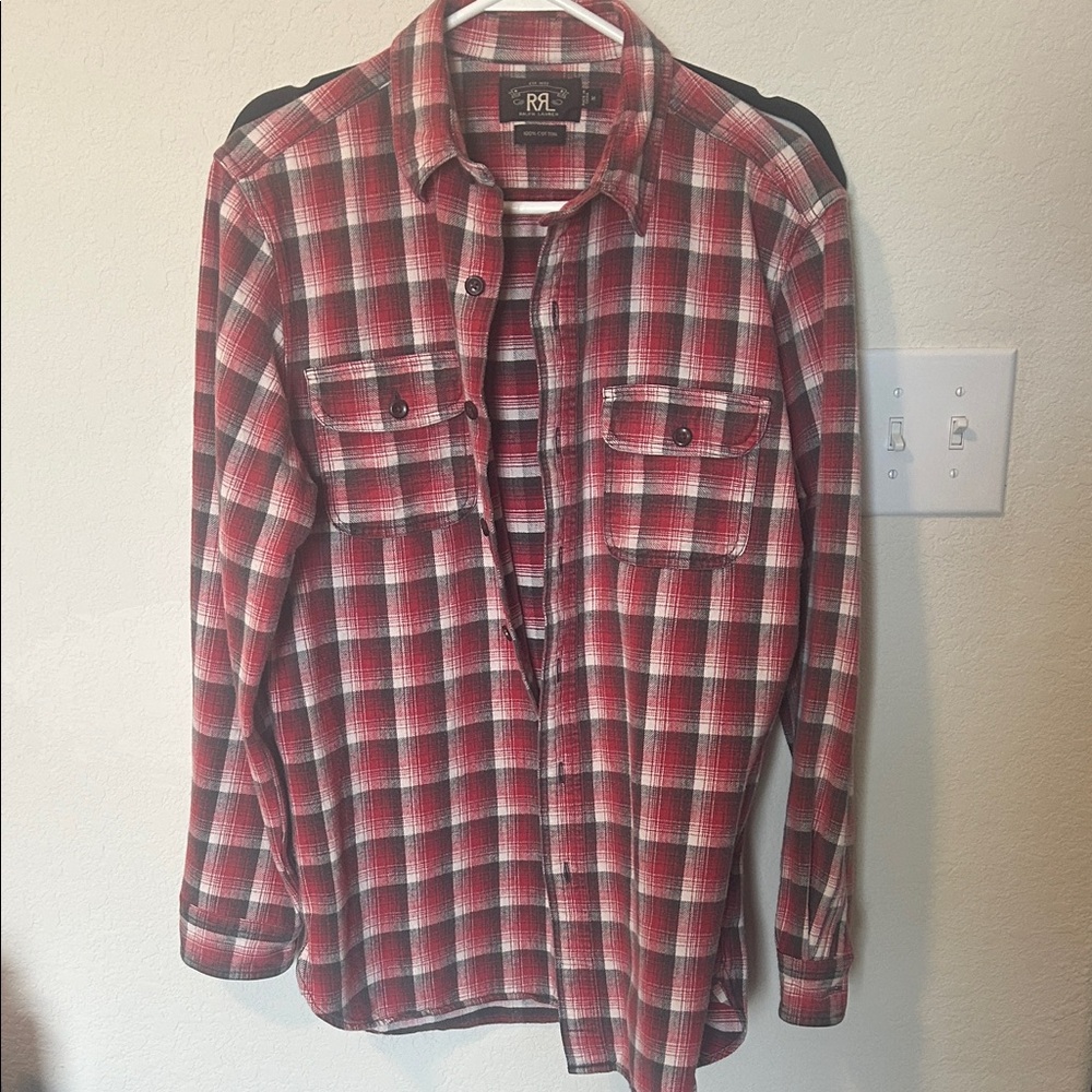 Ralph Lauren Double RL Red Plaid Shirt Jacket